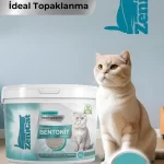 ZeniCat Naturel Bentonit Kedi Kumu 5 Lt – Kokusuz, %100 Doğal, Toz Oranı Azaltılmış, Güçlü Topaklanan