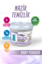 Bebek Pudrası Kedi Kumu 5 Lt İnce Taneli Bentonit  ZeniCat