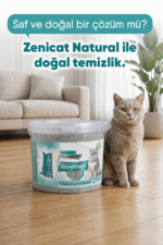 Naturel Kedi Kumu 10 Lt İnce Taneli Bentonit  ZeniCat - Görsel 3