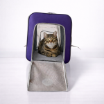 Premium Açılabilir Mor Kedi Taşıma Çantası - Görsel 3