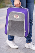 Premium Açılabilir Mor Kedi Taşıma Çantası