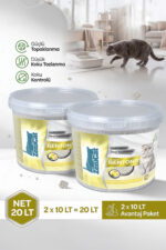 Limonlu Kedi Kumu 2x10 Lt İnce Taneli Bentonit  ZeniCat