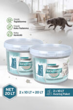Naturel Kedi Kumu 2x10 Lt İnce Taneli Bentonit  ZeniCat