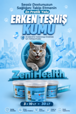 4 Al 3 Öde! Erken Teşhis Kedi Kumu 4x10 Lt İnce Taneli Bentonit  ZeniCat