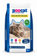 Poocat Aktif Karbon Doğal Bentonit Kedi Kumu 10 L