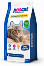Poocat Baby Powder Doğal Bentonit Kedi Kumu 10 L - Görsel 2