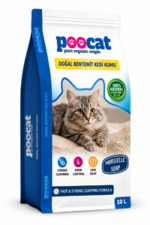 Poocat Marsilya Sabunu Kokulu Doğal Bentonit Kedi Kumu 10 L - Görsel 3